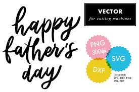Download Happy Fathers Day Svg Hand Script Vector Quote Cricut 649041 Hand Lettered Design Bundles