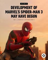 There's a lot of chatter today about Marvel's Spider-Man 3 possibly being  in the works at Insomniac, after the face model for Peter Parker posted a  picture to social media then swiftly
