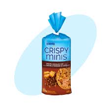 Crispyminis Quaker Crispy Minis Caramel Chocolate Chip Flavour Large Brown Rice Cakes Tasty Rewards