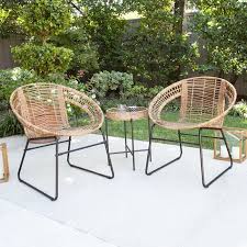 Alandhra 3 Piece Rattan Seating Group In 2020 Bistro Set Outdoor Bistro Set Havenside Home