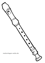 Anyone here play an instrument? Great Coloring Page Recorder Music Free Coloring Pages