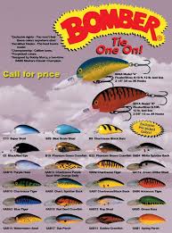 bomber model a 2005 pro picked color chart fish walleye