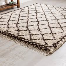 Black And White Diamond Pattern Rug Marrakech Diamond Berber Rug Berber Rug Rugs Rugs On Carpet