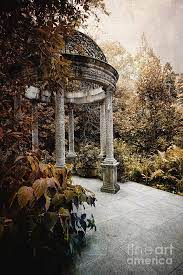 The beautiful view of the main lawn at longwood gardens, kennett square, pa may, 2013. Longwood Gardens Gazebo Photograph By Judy Wolinsky