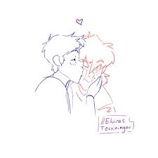 Anime drawing on the side kissie face. Art Sketch Tutorials How I Draw Kisses