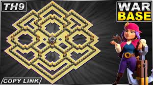 Clan castle centralized level 9 loot protection layout. New Best Th9 Base With Link 2020 Town Hall 9 Th9 War Base Design Clash Of Clans Youtube