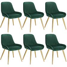Hodedah import 5 shelve bookcase cabinet, beech. Lestarain Dining Chairs Set Of 6 Vintage Kitchen Counter Chairs Lounge Leisure Living Room Corner Chairs With Metal Legs Velvet Seat And Backrests Dark Green First For Homeware