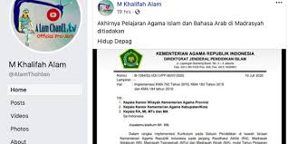 Seperti sudah diketahui secara umum, meskipun bukan negara islam, namun sebagian besar penduduk indonesia adalah muslim pemerintah republik indonesia sendiri hanya mengakui 6 agama yang secara resmi diakui. Hoaks Mata Pelajaran Pai Dan Bahasa Arab Akan Dihapus Dari Kurikulum Halaman All Kompas Com