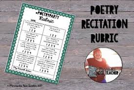 Poetry out loud scoring rubric* the scoring rubric is meant to provide a consistent measure against which to evaluate recitations. Recitation Rubric Worksheets Teachers Pay Teachers