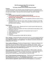 Cover letter not to exceed one page 9. 2014 Job Interview Cde Info Pa Ffa