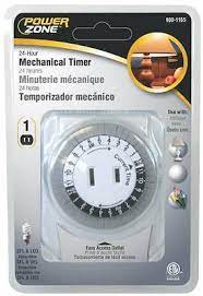 Power zone ortnocdt2 outdoor timer 2 outlet countdown timing 6 inch cord black. New Power Zone 24 Hour Indoor Heavy Duty Mechanical Outlet Timer Control 9001165 54732819263 Ebay