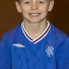 Rangers Under 10s Team with Grant Savoury at Murray Park. Prints from  Rangers FC