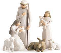 This video was made before. Amazon De Willow Tree 26005 Figur Weihnachtsartikel Heilige Familie Holz Natur 5 1 X 7 6 X 24 1 Cm