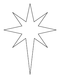 I also made template without words on them and black and white ones in case if you want your kids to color it first before they cut it out. Star Of Bethlehem Coloring Pages