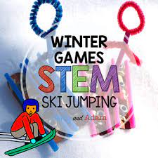 Winter Games Ski Jumping Stem Activity With Tpt Digital Distance Learning Stem Activities Winter Games Winter Stem Activities