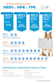 Difference Between Merv Mpr Fpr Ratings Infographic Air
