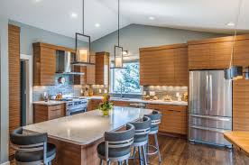contemporary kitchens with wood cabinets
