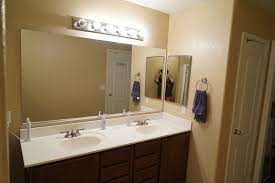 Cheap and charming is the name of the game. Diy Bathroom Mirror Frame For Under 10 Hello Hayley Blog