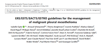 17 national reference center for pleural malignant mesothelioma and rare peritoneal tumors mesopath, dept of biopathology, centre leon berard, lyon, france. Isabelle Opitz On Twitter European Guidelines For The Management Of Malignant Pleural Mesothelioma It Was Great Honour For Me To Chair These Guidelines Together With Arnaudscherpereel And Work With The Whole Ers Thoracic