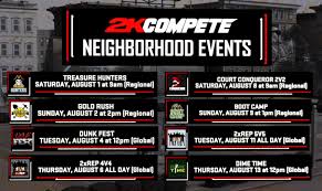 (don't forget.the blue indicates a link to the web!!) Neighborhood Events Calendar For Aug 1 13 Nba2kteamup