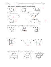 Kites and trapezoids worksheet answers kites and trapezoids worksheet answers with kindergarten geometry worksheets with angle addition postula fifth step: Geometry Trapezoid And Kite Worksheet Pdf Geometry Trapezoid And Kite Worksheet Name Date Period Find The Measures Of The Numbered Angles In Each Course Hero
