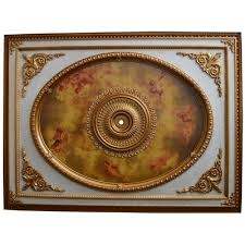 Art Frame Direct Cherub Design Chandelier Ceiling Medallion Wayfair In 2020 Ceiling Medallions Cherub Gold Skies