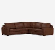But we made a list of 40 cheap sectional sofas under 500 to 1000 dollars that is worthy of buying. Big Sur Square Arm Leather 3 Piece L Shaped Corner Sectional Sofa Pottery Barn