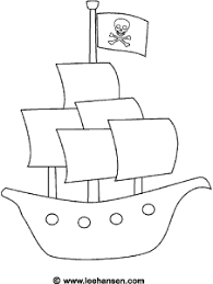 Simple Pirate Ship Coloring Sheet Pirate Coloring Pages Cartoon Pirate Ship Pirate Crafts