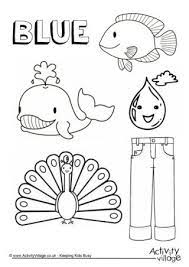 Just One From A Set Of Colour Colouring Pages Colour The Word And The Objects Blue Color Worksheets For Preschool Preschool Colors Color Worksheets