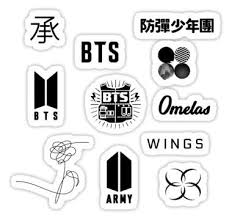 So i painted the bts logo. Bts Logo Sticker Pack Updated Sticker By Lyshoseok Pegatinas Pegatinas Para Imprimir Gratis Pegatinas Imprimibles