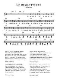 Partition De Ne Me Quittes Pas Jacques Brel Partition Accordeon Partitions Clarinette Musique Piano