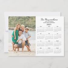 2021 Family Name Photo Calendar Holiday Zazzle Com In 2020 Photo Calendar Holiday Calendar Holiday Design Card