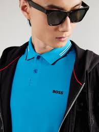 BOSS Tričko 'Paul' vo farbe Námornícka Modrá, Azúrová