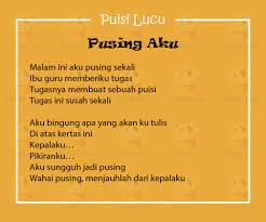 Puisi Lucu Untuk Guru Pusing Di 2020 Lucu Puisi Guru