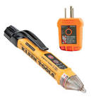 2-Piece Non-Contact Voltage Tester with Laser Pointer and GFCI Outlet Tester T    NCVT5KIT Klein Tools