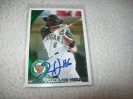 2010 TOPPS PRO DEBUT RC TYREACE HOUSE AUTOGRAPH AUTO #301 OAKLAND ATHLETICS 