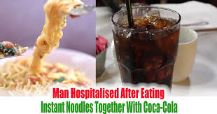 蕭敬騰 / xiao jing teng. Man Hospitalised After Eating Instant Noodles Together With Coca Cola Singapore Everydayonsales News