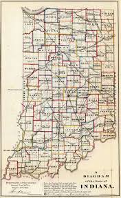 State of indiana and the seat of marion county. Old Historical City County And State Maps Of Indiana
