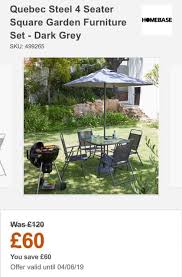 The ideal family dining table for al fresco dining. Homebase Omagh Need A New Garden Furniture Set This Is Facebook