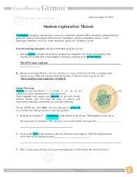 Feel free to watch at x1.5 or higher speed. Gizmos Student Exploration Meiosis Answer Key Grade A