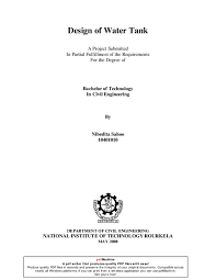 Green vmzinc for cotswold dutch barn conversion. Pdf Project Overhead Water Tank Anoop Joshi Academia Edu