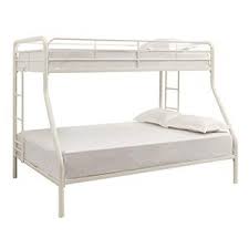 Bottom bunk mattress thickness similar applies to the bottom bunk. Amazon Com Dhp Twin Over Full Bunk Bed With Metal Frame And Ladder Space Saving Design Black Furniture Decor