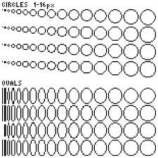 It's especially useful to know the unit circle chart if you need to solve for certain trig values for math homework or if you're preparing to study calculus. Retro On Twitter I Manually Pixeled Some Circles For Practice Following Sadface Rl S Patreon Course And Then I Wanted To See How Different Software Does It In Comparison Top To Bottom My Take