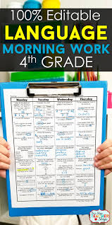 4th Grade Language Spiral Review 4th Grade Grammar Review Quiz Bundle Grammar Review Teaching Grammar Grammar Practice
