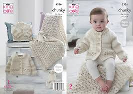 Vintage patons knitting pattern 1541 for a ladies aran style waistcoat. Baby Round Or V Neck Sleeveless Waistcoat Knitting Pattern King Cole Chunky 4582