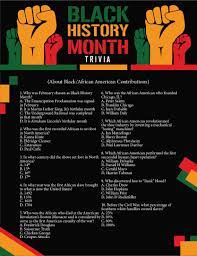 Are you a history guru or a neophyte? 10 Best Black History Trivia Questions And Answers Printable Printablee Com