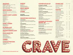 Získajte rýchle odpovede od personálu a predchádzajúcich návštevníkov zariadenia crave kitchen and bar. Crave Kitchen Bar Menu In El Paso Texas Usa