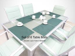 Use on their own or layer with other placemats to add a whimsical, tropical. Indoor Or Outdoor Patio Placemat Table Mat Green Set Of 6 Formosa Covers Formosa Covers