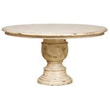 Vintage White Round Pedestal Dining Table French Tables Shabbychic Diningtables Round Pedestal Dining Table Round Pedestal Dining Pedestal Dining Table