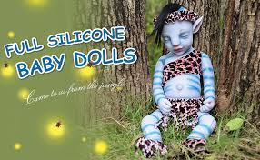 Amazon Com Vollence 20 Inch Avatar Sleeping Full Silicone Baby Doll With Hair Not Vinyl Dolls Real Reborn Baby Doll Realistic Lifelike Silicone Baby Doll Newborn Baby Doll Girl Everything Else